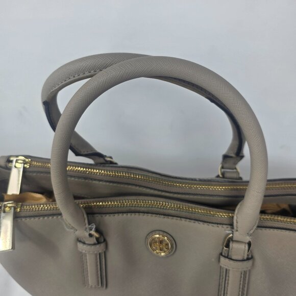Tory Burch Robinson Saffiano Double Zip Tote Crossbody Shoulder Bag Large - Picture 7 of 14